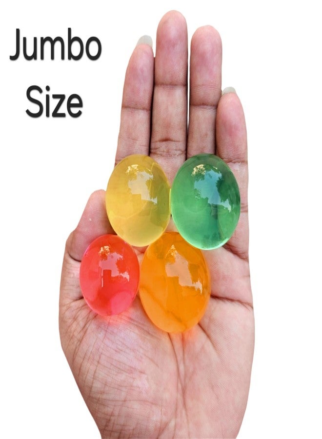 SSKR Crystal Jumbo Jelly Water Balls Rubber Jelly Round Shape Beads Growing Orbezz - 50 GMS | Approx 180+ Jumbo Balls Inside - Image 3